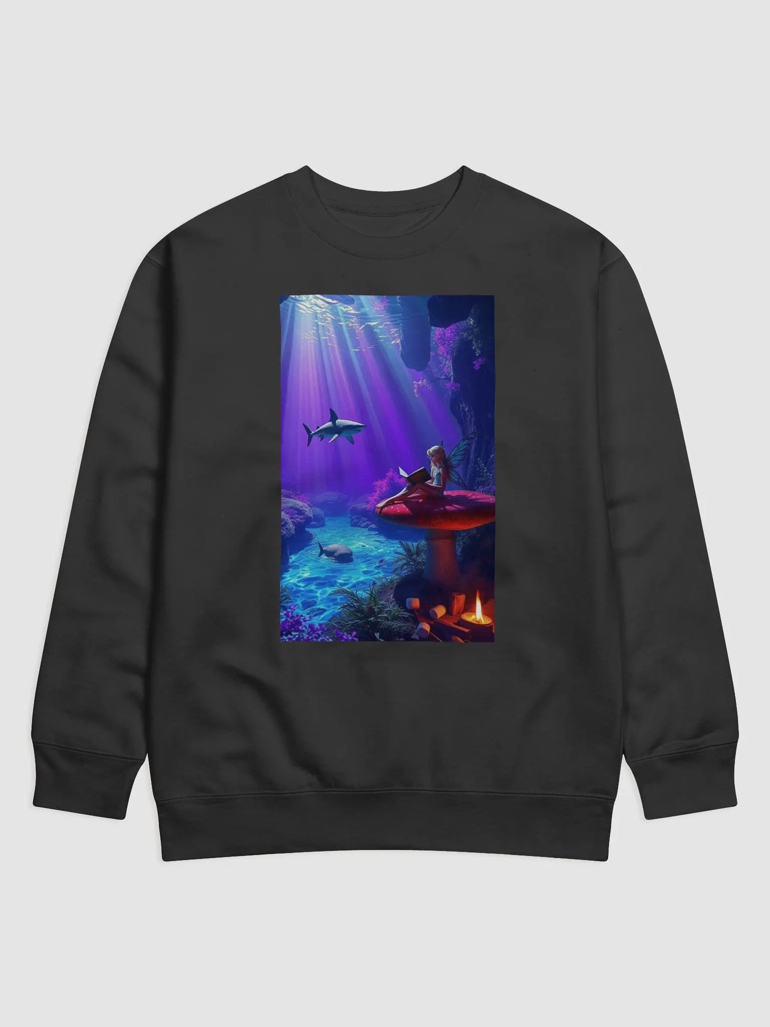 Surreal Visions: Fairy's Underwater Dream Sweatshirt product image (6)
