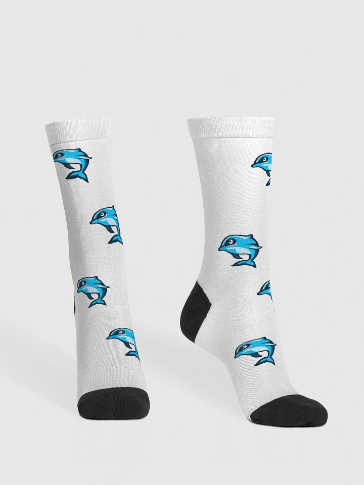Dolphin Delight Sustainable Crew Socks product image (2)