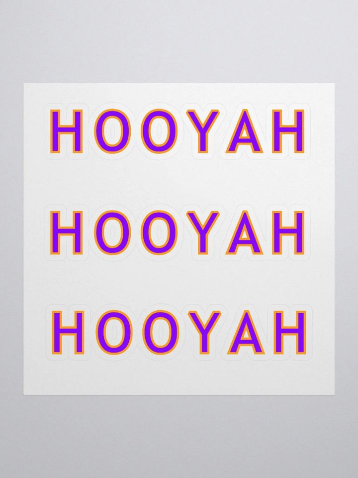 Hooyah 3x Stickers product image (1)