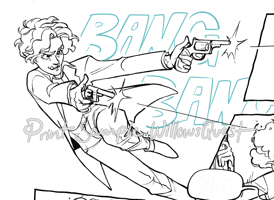 The Restless Wicked - BANG Panel Line Art product image (2)