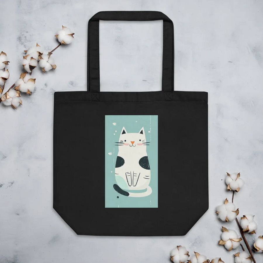 Purr-fectly Stylish Cat Design - Econscious Eco-Friendly Tote Bag product image (4)