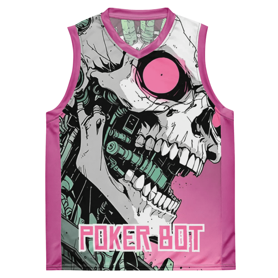 POKER BOT Cyber Skull BB Style Polyester Jersey product image (3)