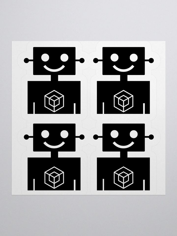 1 Sticker sheet with 4 Robot Men product image (1)