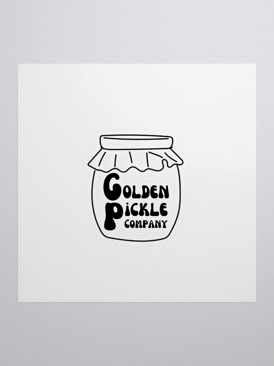Golden Pickle Jar Logo Kiss Cut Stickers product image (1)