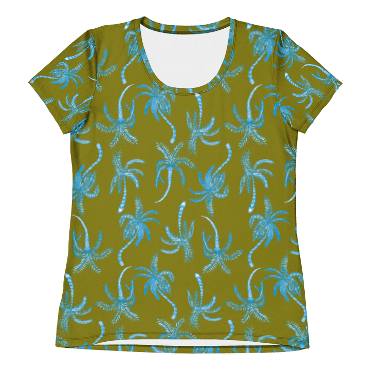 Neon Palmtree | Women's Athletic T-Shirt product image (2)