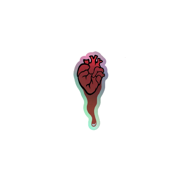 HOLO Bleeding Heart ●• Sticker product image (1)