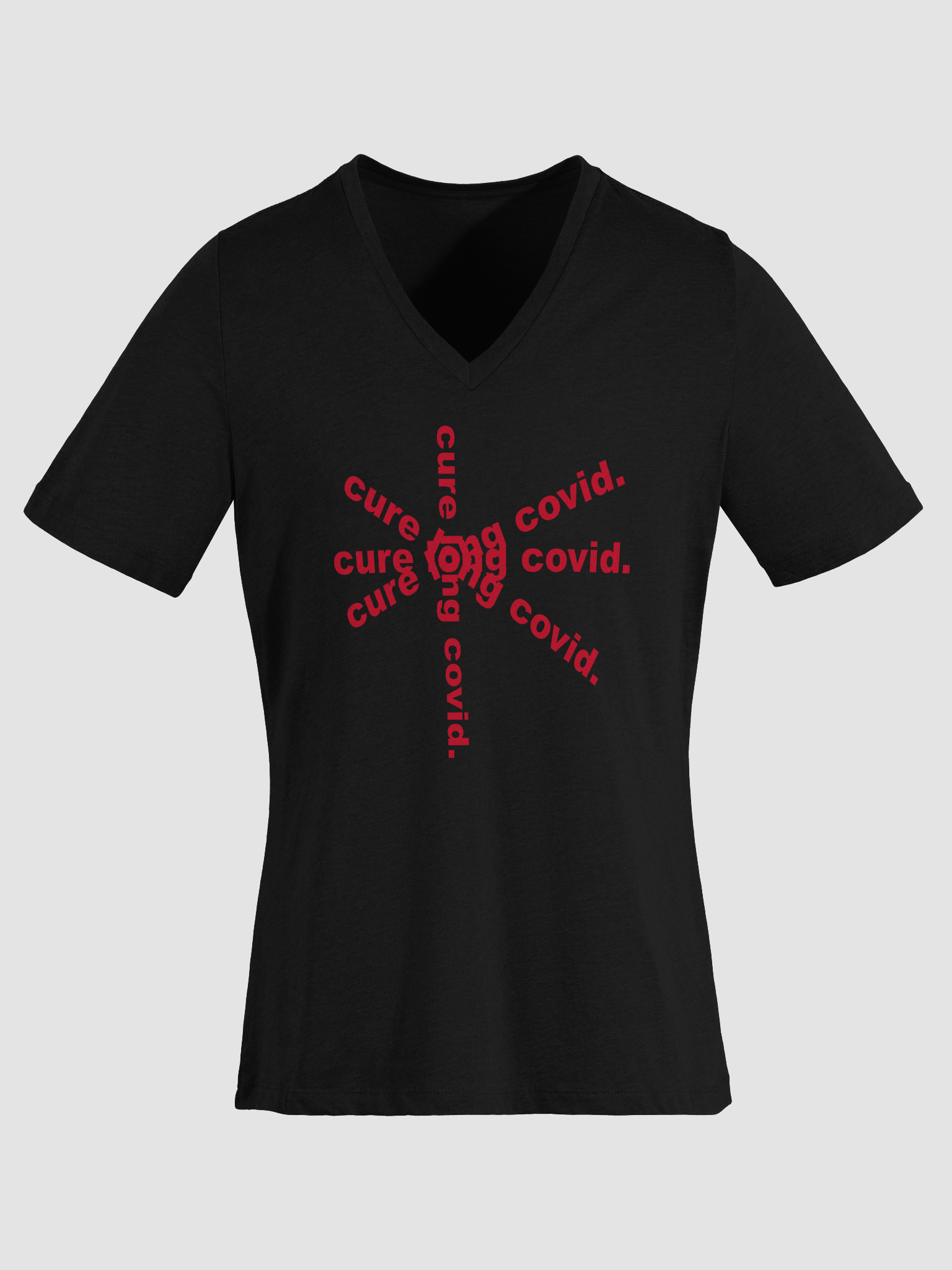 Cure Long Covid Relaxed V-Neck Tee product image (15)
