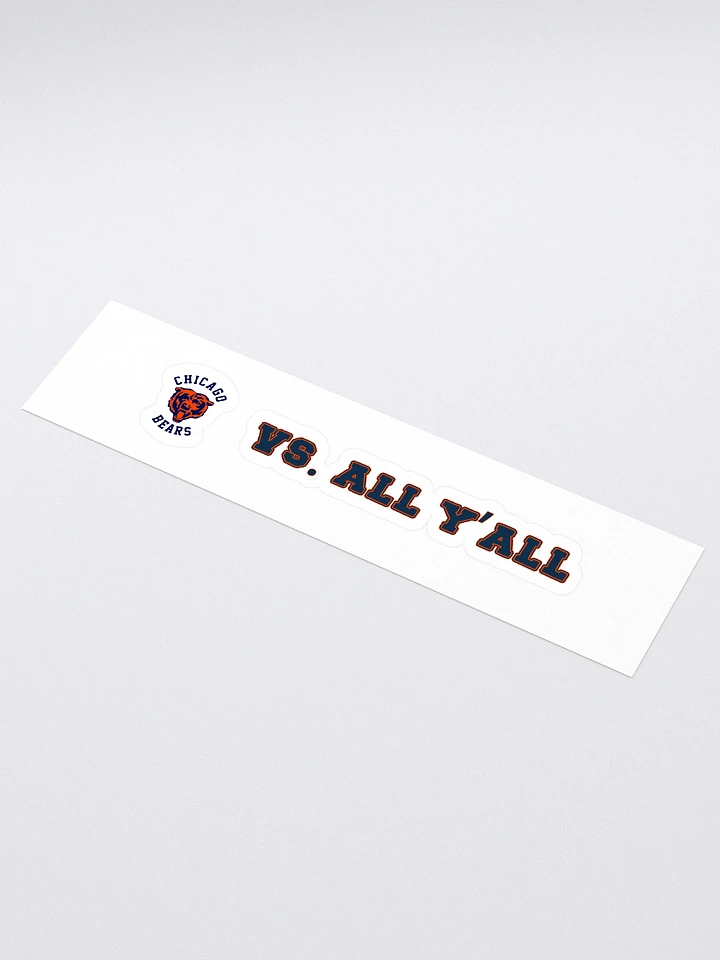 Bears Vs. All Y'all Chicago Football Rivalry Design product image (1)