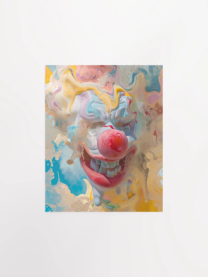 Whimsical Meltdown Clown Poster product image (1)