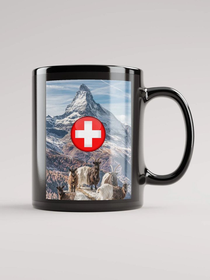 Blackneck goats with a swiss flag product image (1)