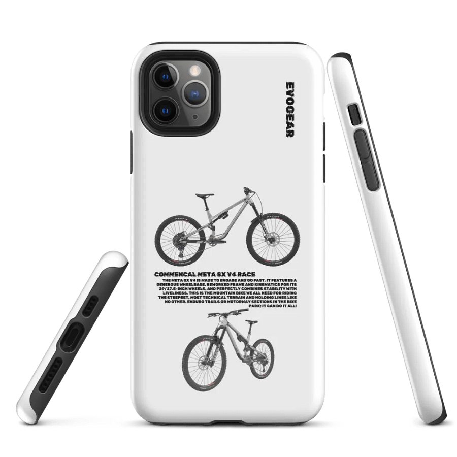 White Commencal Meta SX V4 Race iPhone Case product image (5)