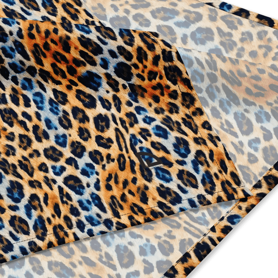Blue Brown Leopard Bandana product image (4)