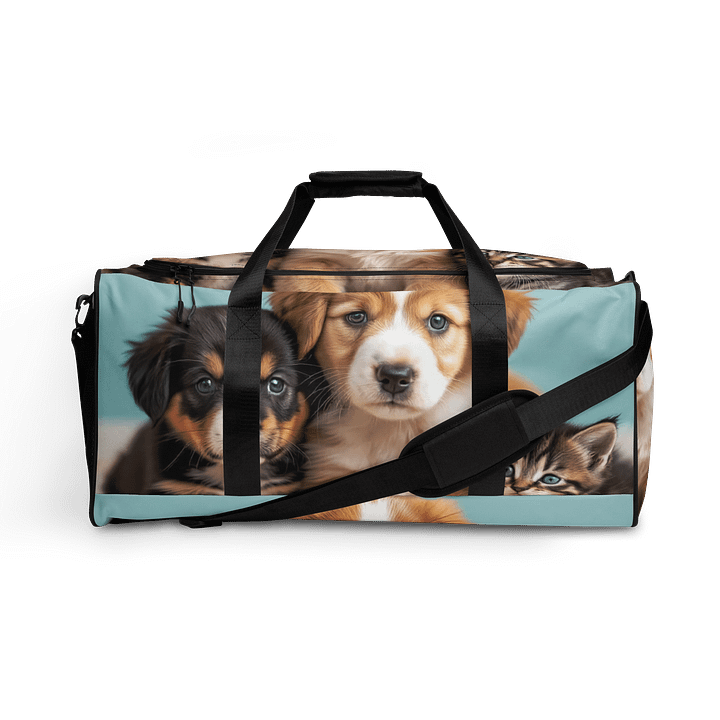 Cozy Companions All-Over Print Duffle Bag product image (1)