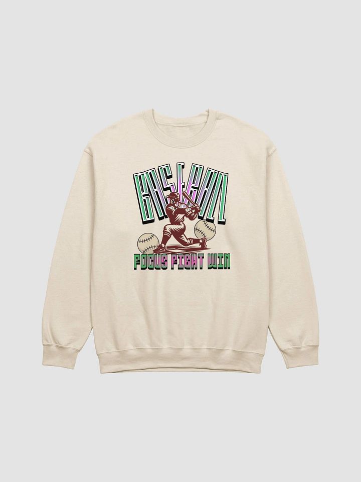 Focus Fight Win Baseball Crewneck product image (19)