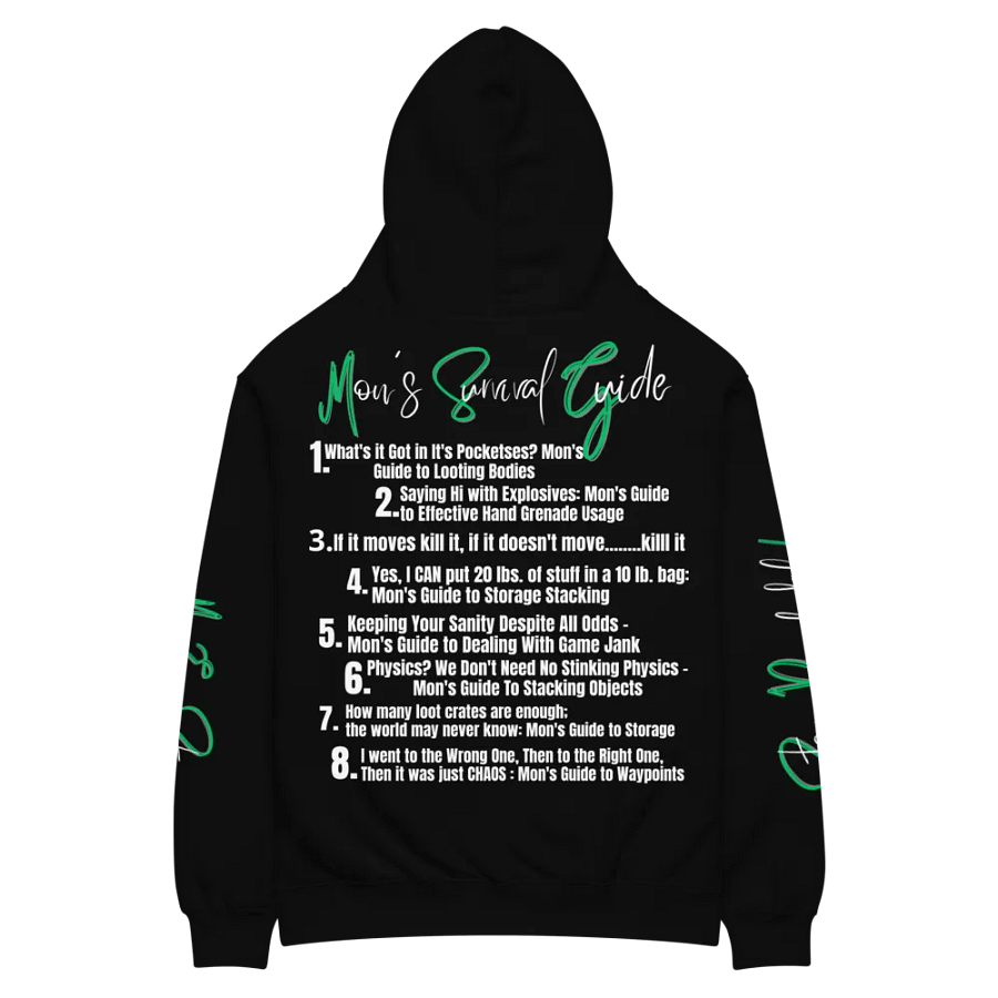 Mon's Survival Guide Unisex Hoodie product image (6)