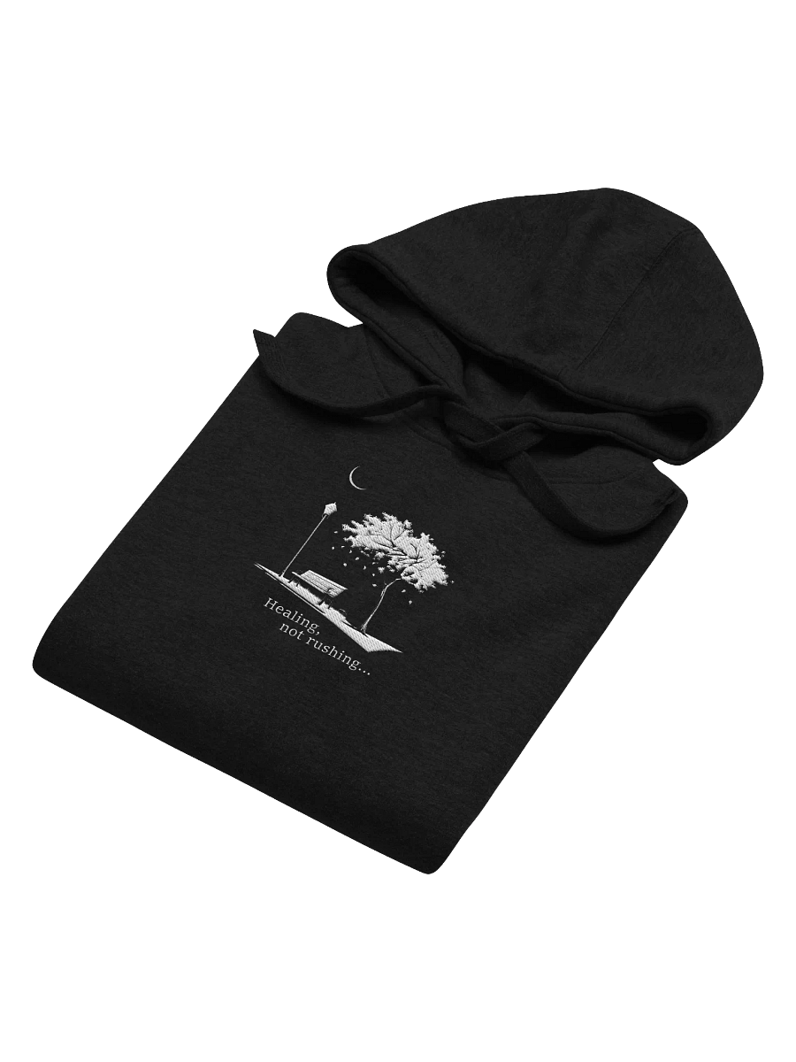 Healing, not rushing Center Embroidered Hoodie product image (4)