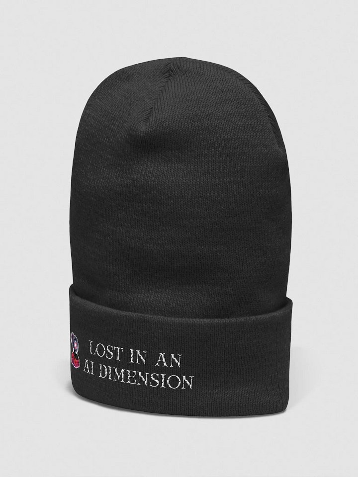 Lost in an AI dimension Embroidered Cuffed Beanie product image (2)
