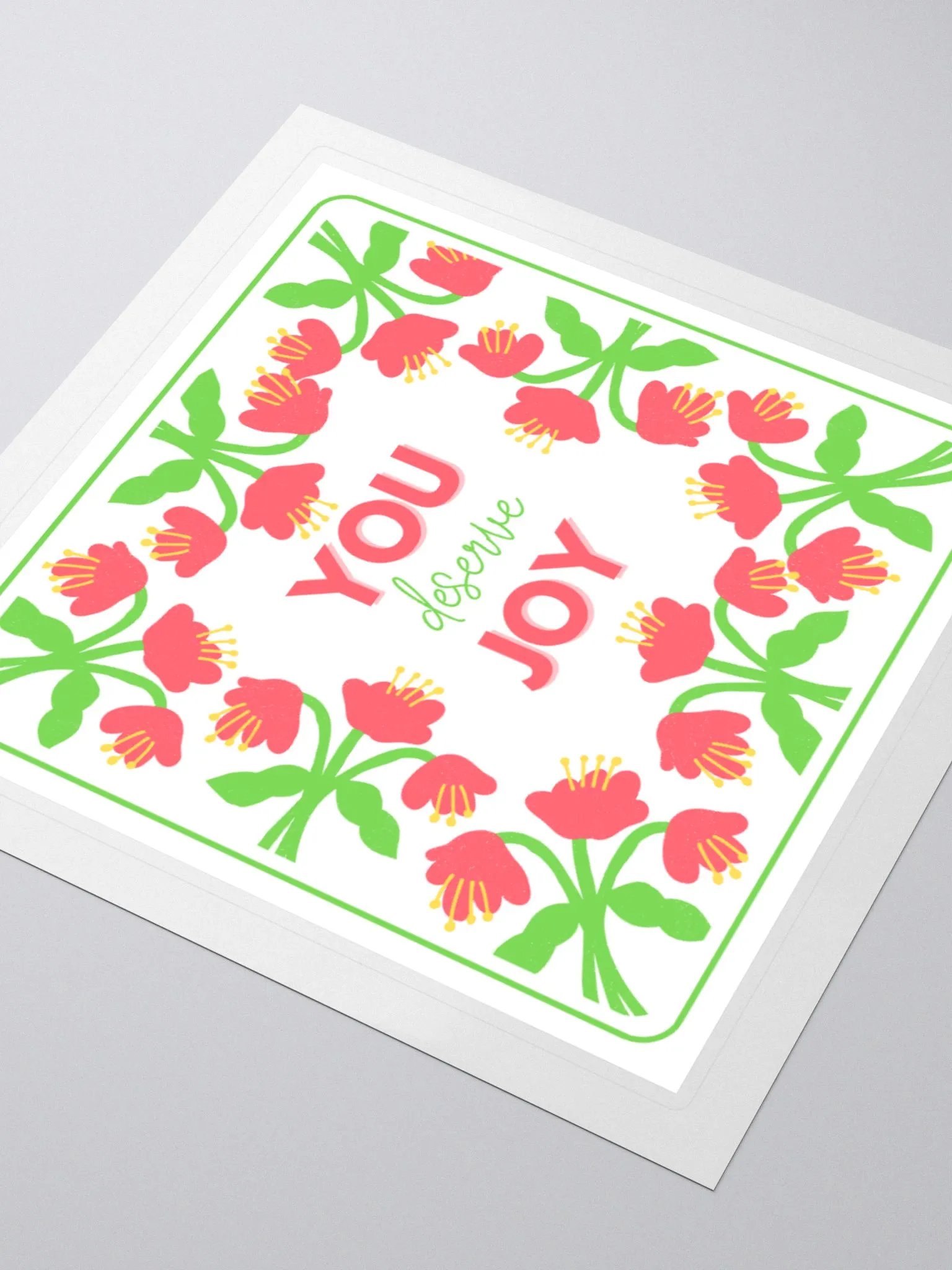 YOU Deserve Joy Kiss Cut Stickers product image (8)