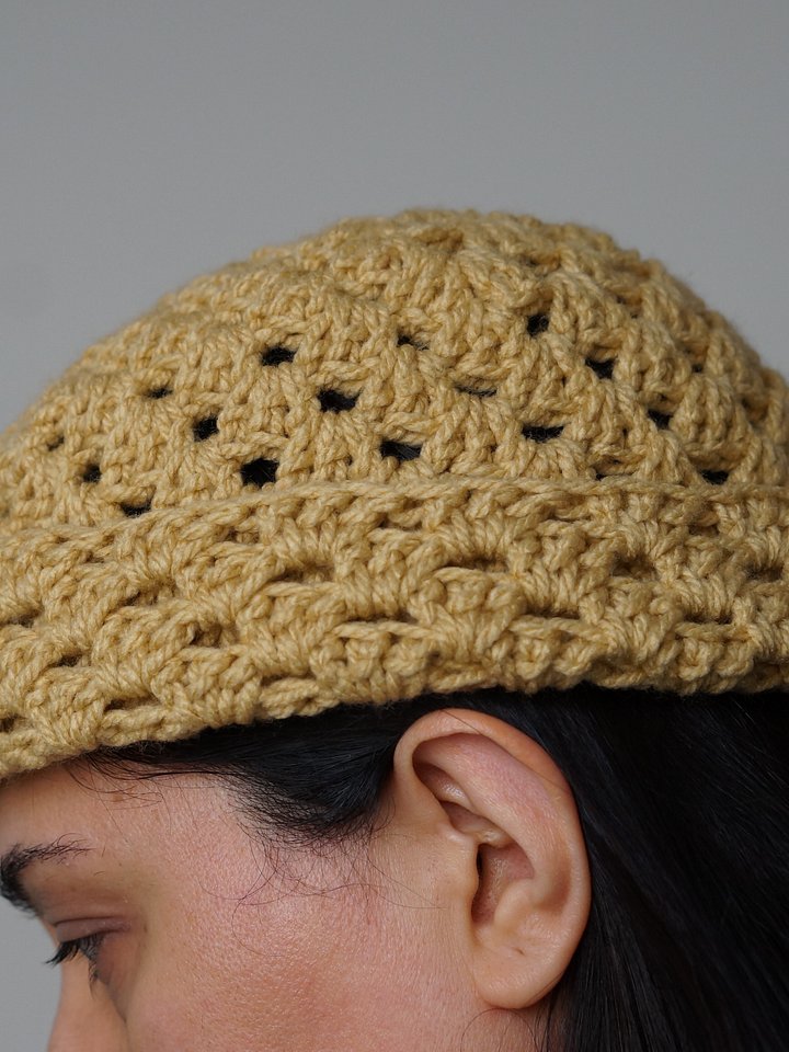 Granny stripes fisherman beanie pdf pattern product image (1)