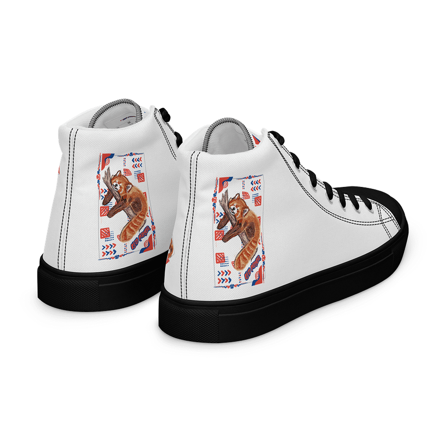 "Zzz" RED PANDAHigh Top Canvas Shoes product image (7)