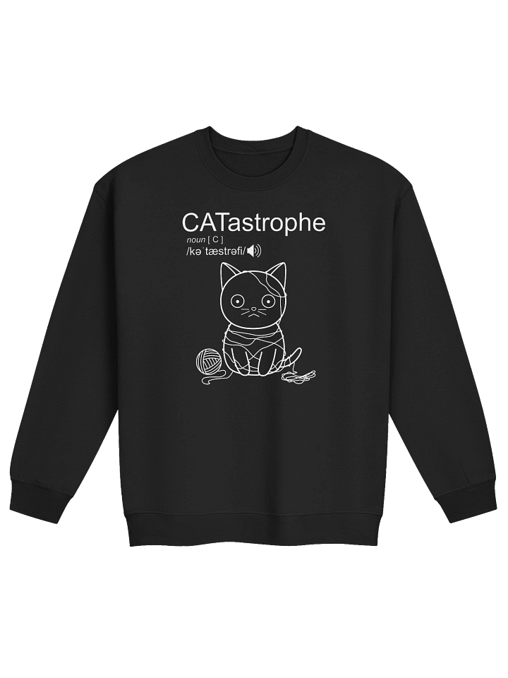 CATastrophe (Cat with Yarn) - Unisex Adult Sweatshirt product image (1)