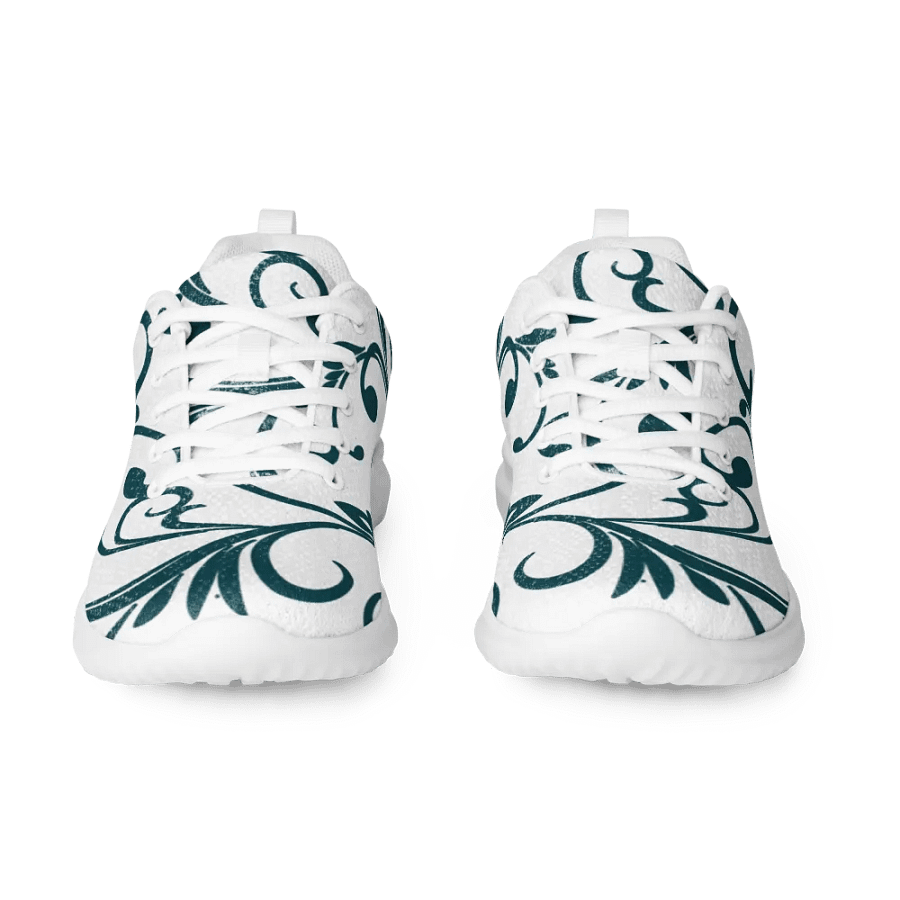 Teal Twirls Women's Athletic Sneakers product image (7)