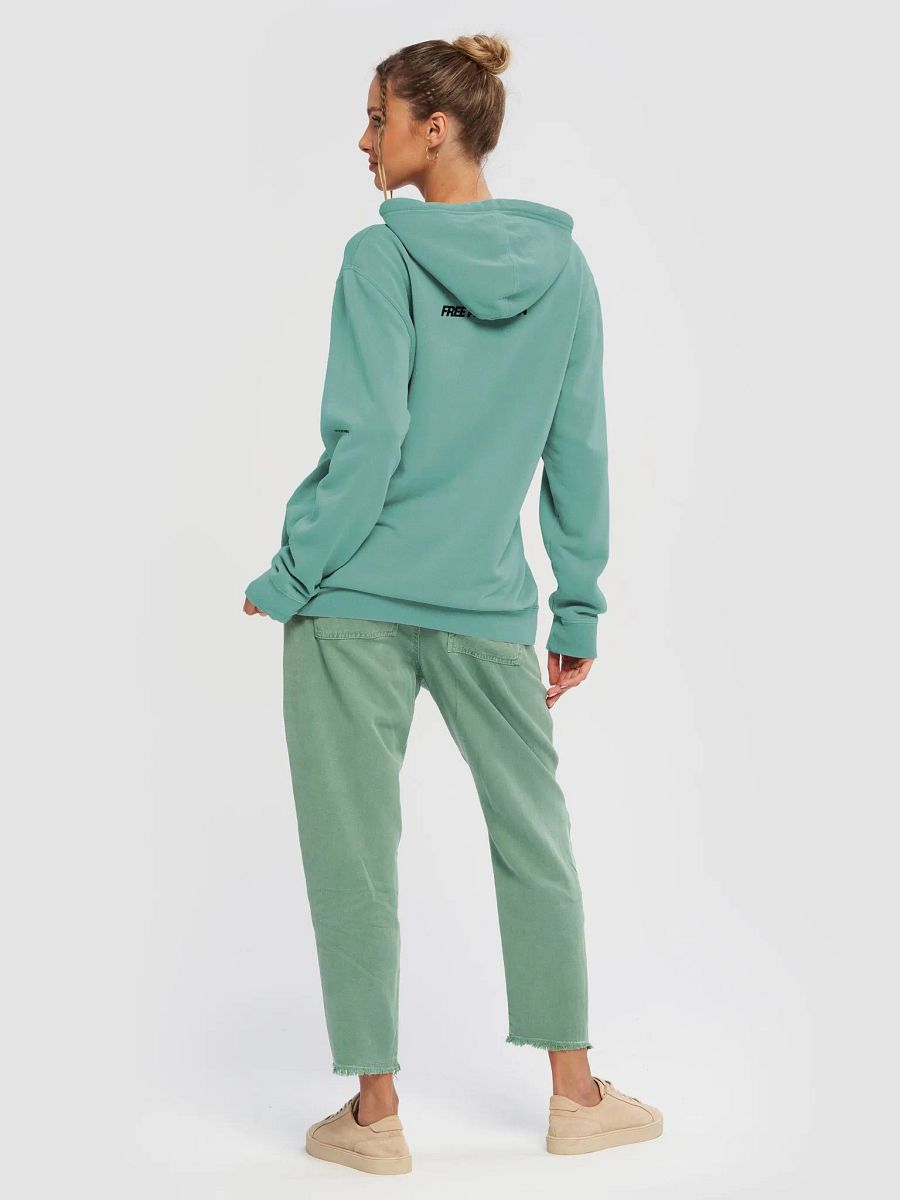 Independent Trading Co. Pigment Dyed Hoodie | AI Design FREE PALESTINA product image (4)