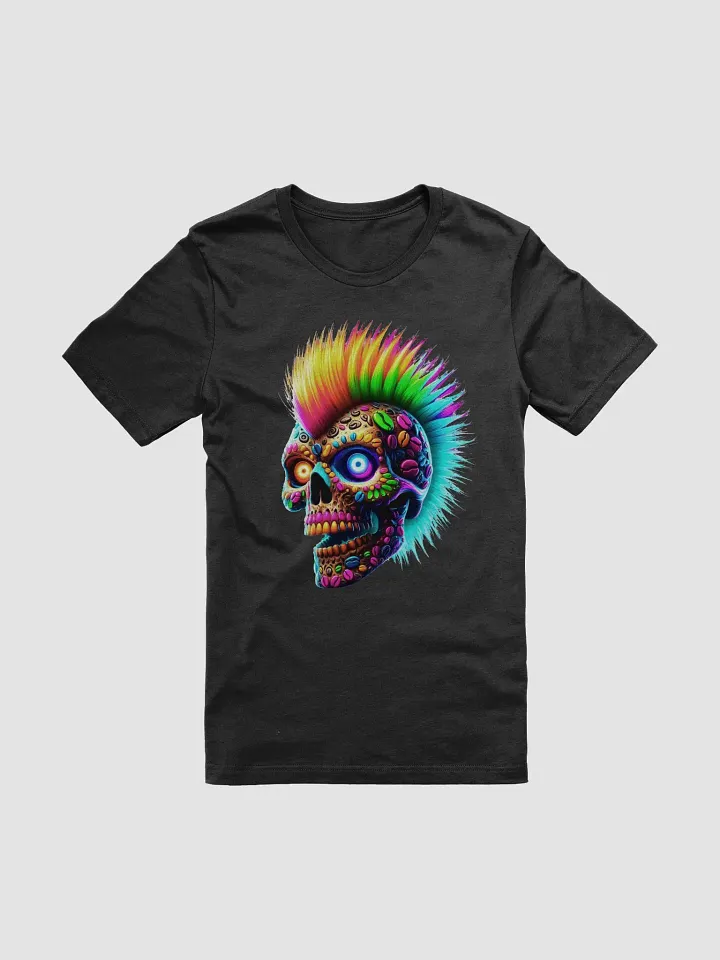 Rainbow Skull Artistic Coffee T-Shirt product image (1)