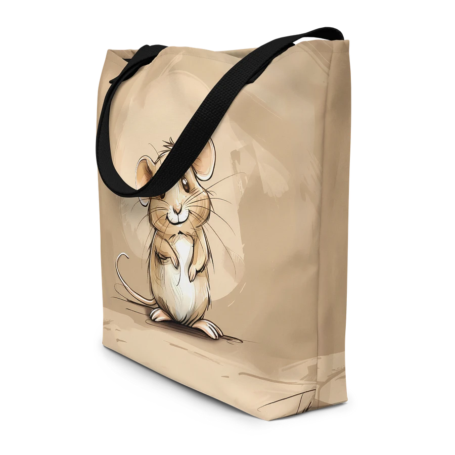Tote Bag: Cute Little Mouse Nature Animal Lover Artistic Style Design product image (4)