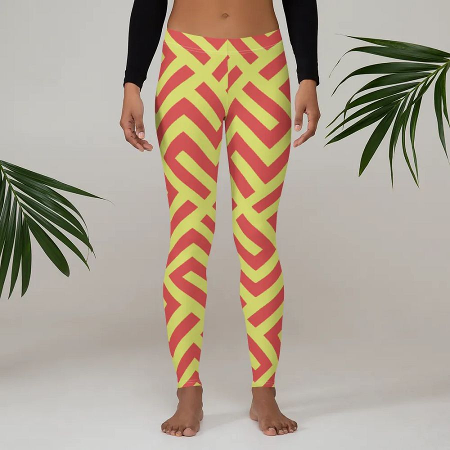 Customizable Geometric All-Over Leggings product image (3)