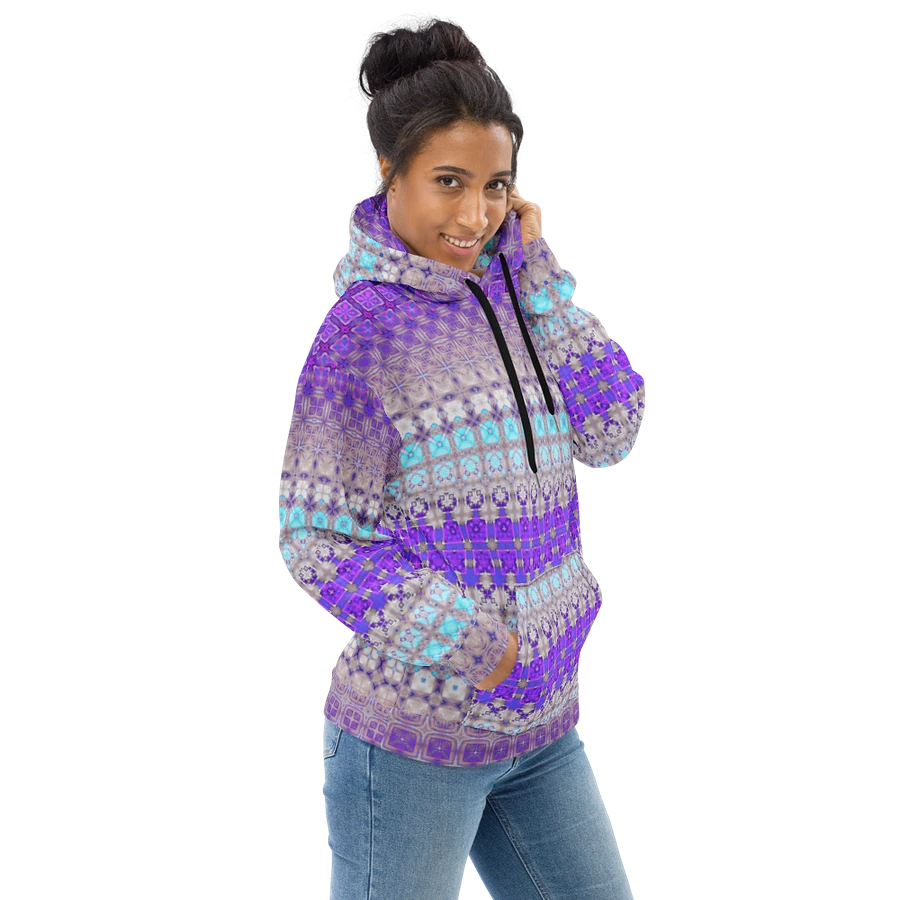 Abstract Multicoloured Pattern Unisex All Over Print Hoodie product image (4)