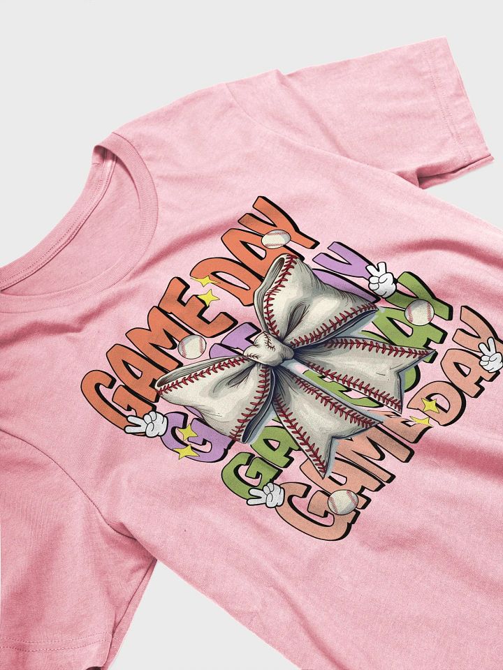 Game Day Bow Baseball Bliss T-Shirt product image (23)
