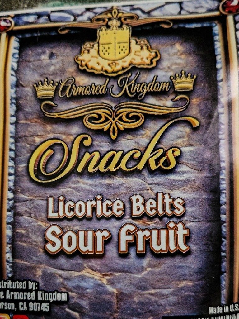 The Armored Kingdom Sour Fruit Combo Licorice Belts-Watermelon Strawberry & Blue Raspberry product image (3)