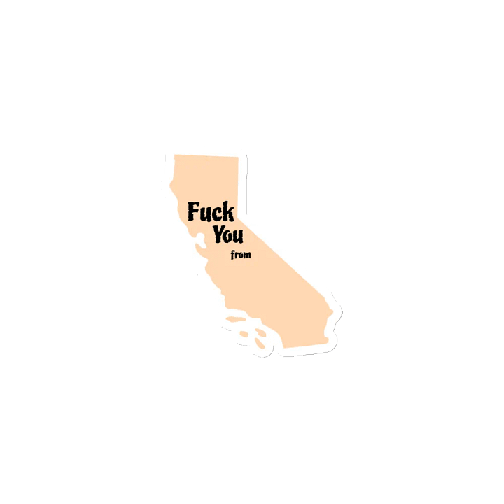 California Swear Word Silhouette Magnets product image (1)
