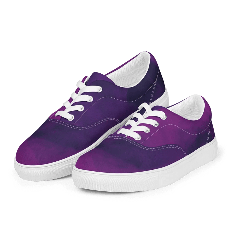 Ethereal Purple Swirl Women's Canvas Shoes product image (1)