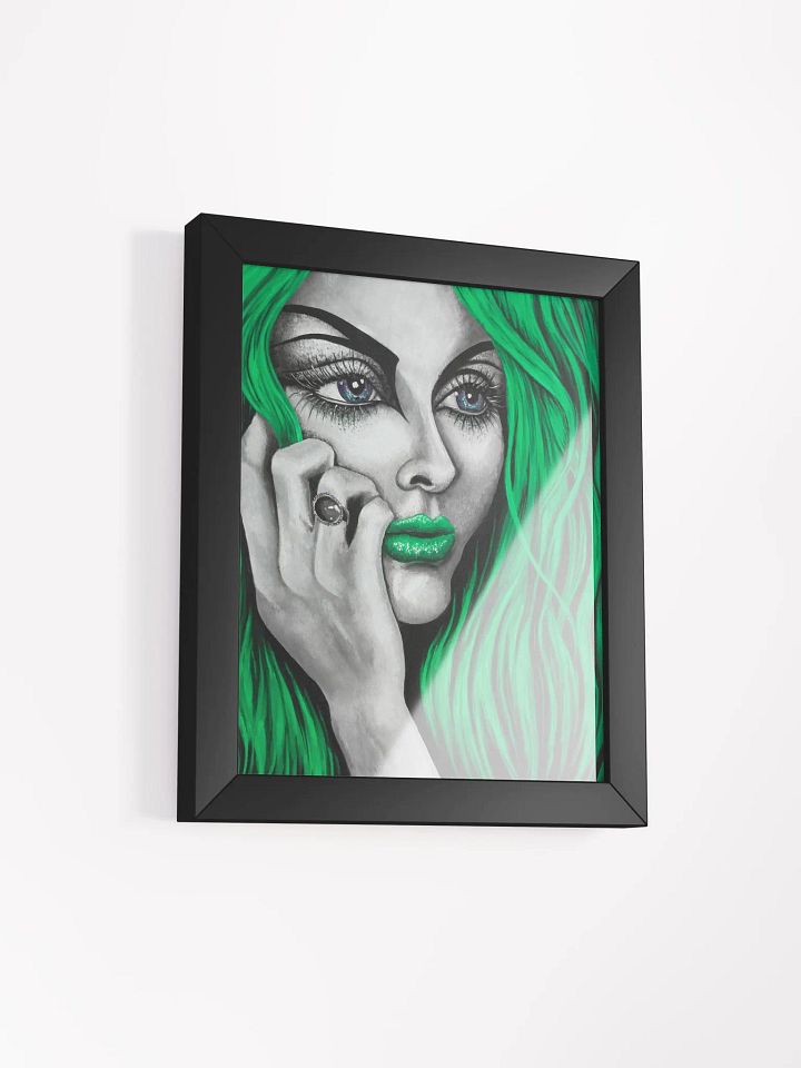 Eden 2024 in green framed print product image (2)