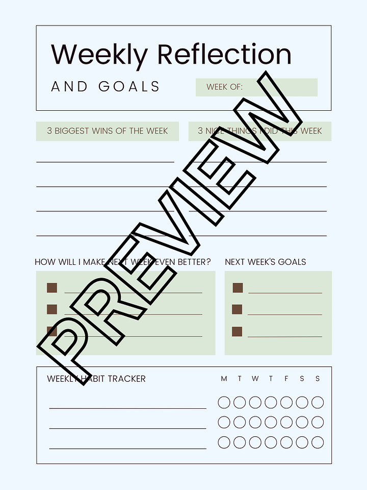 Wellness Weekly Reflection product image (1)