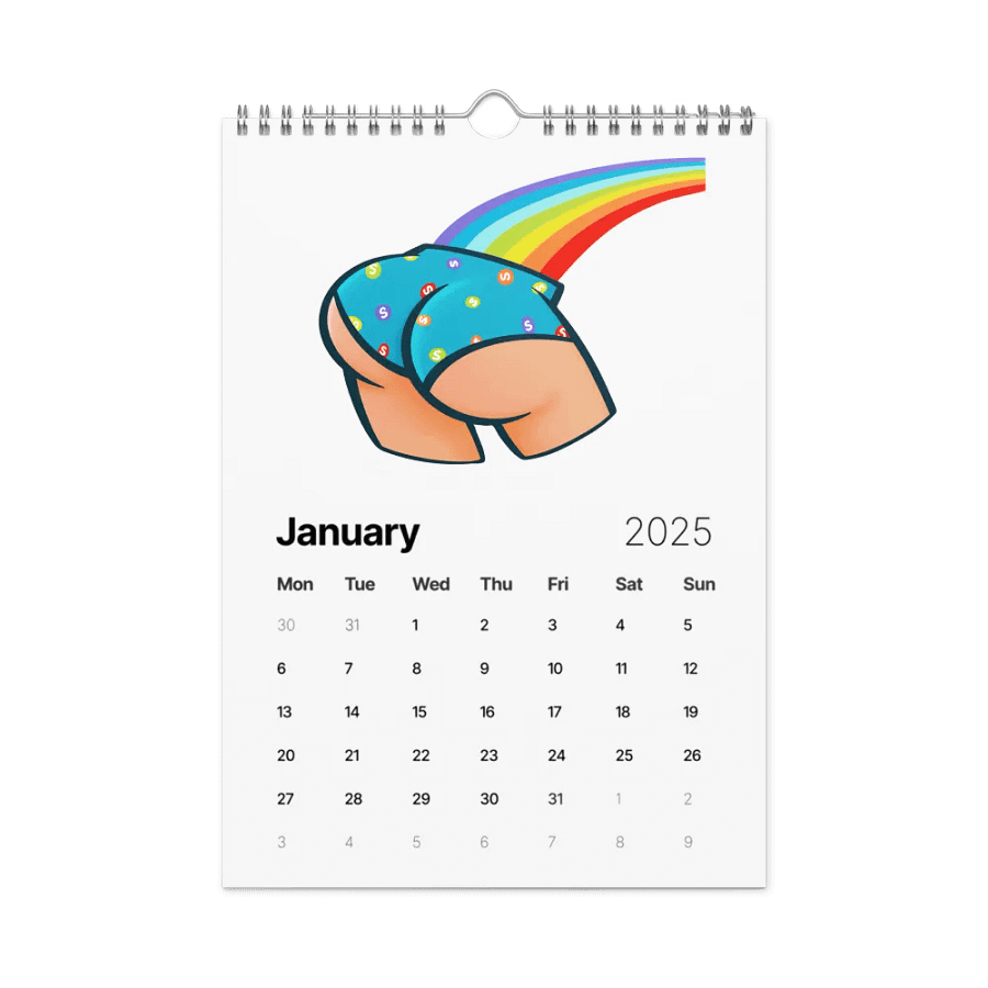 Skittle Butt 2025 Wall Calendar product image (6)