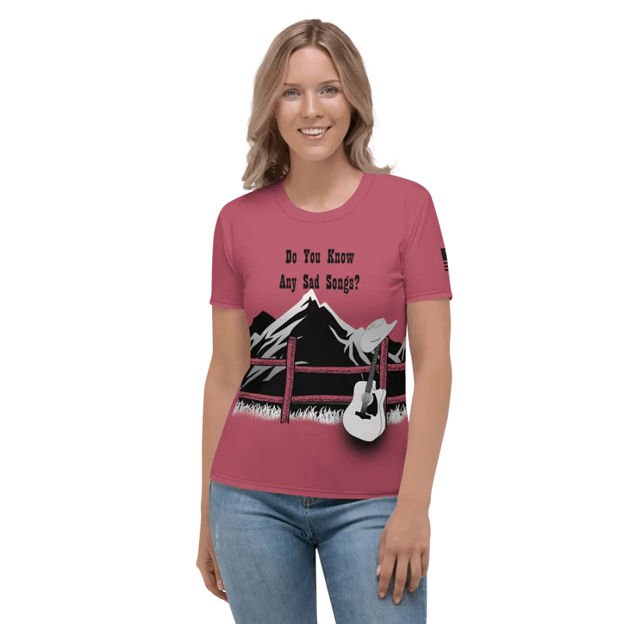 Women's Sad Songs Shirt (Pink) product image (1)