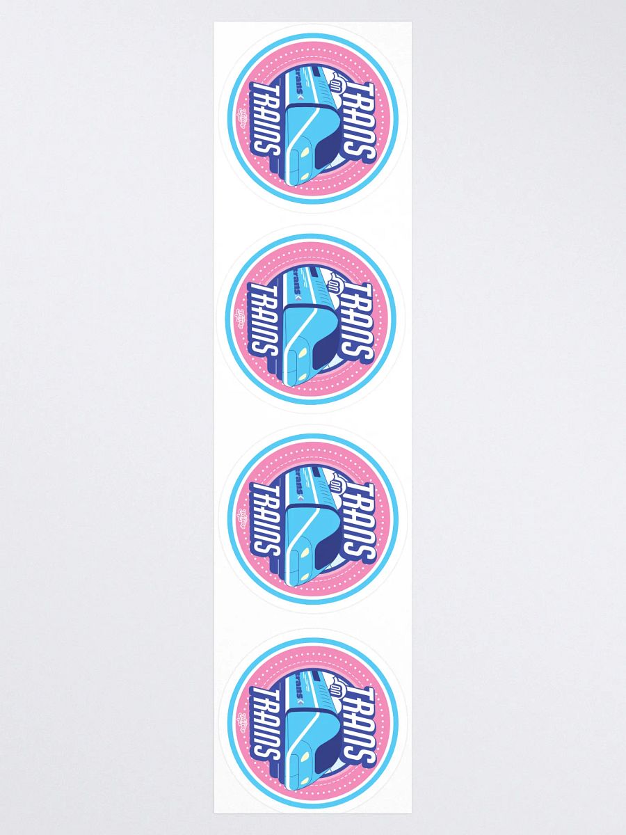 Trans on Trains sticker 4-pack product image (3)