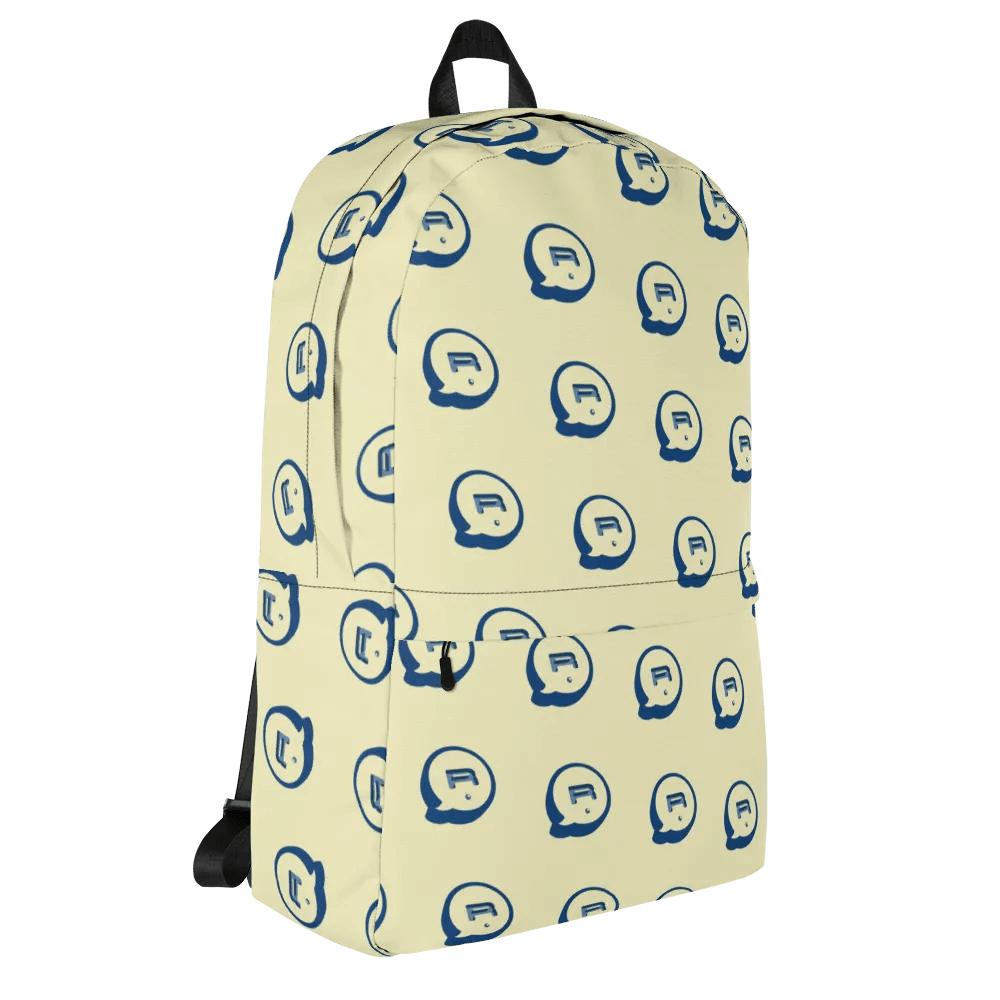 Run Button Logo All-Over Print Backpack - Blue product image (8)