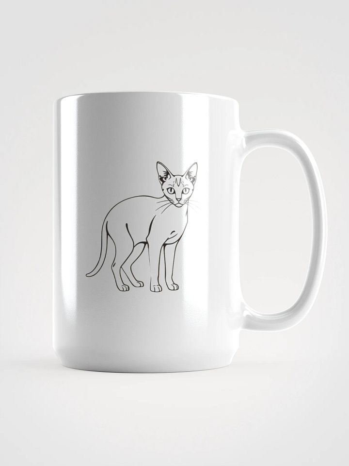 Cat Outliner White Mug product image (1)