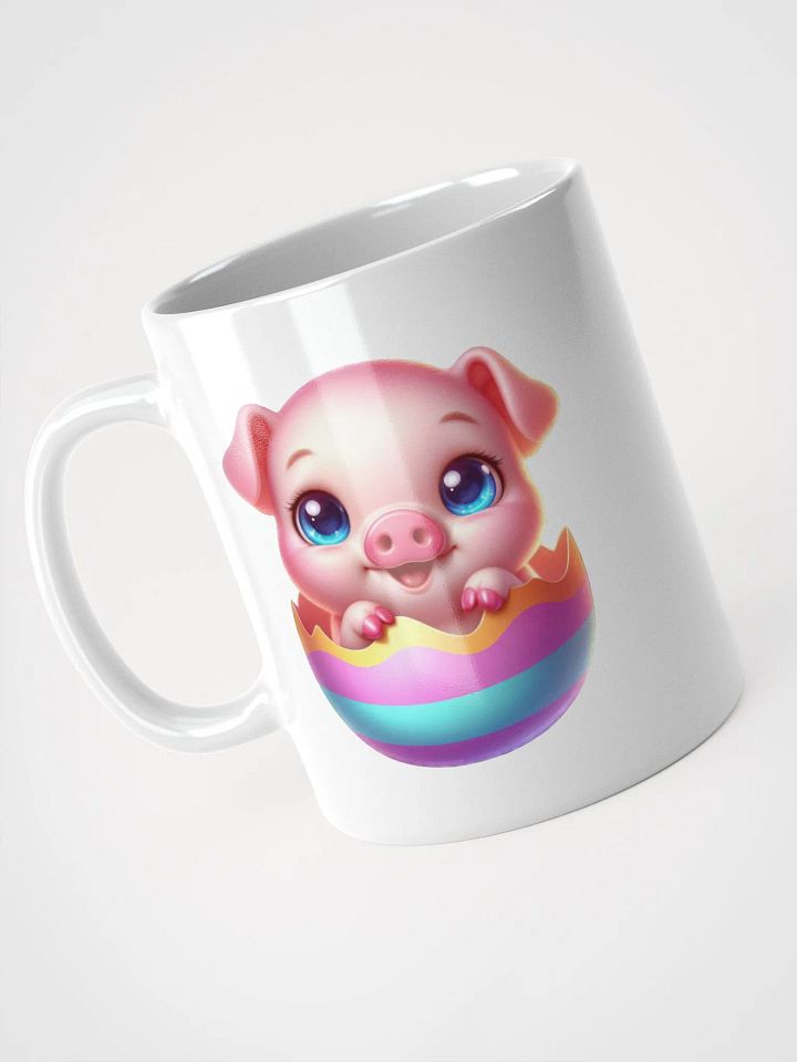 Pig Easter Egg - White Mug product image (1)