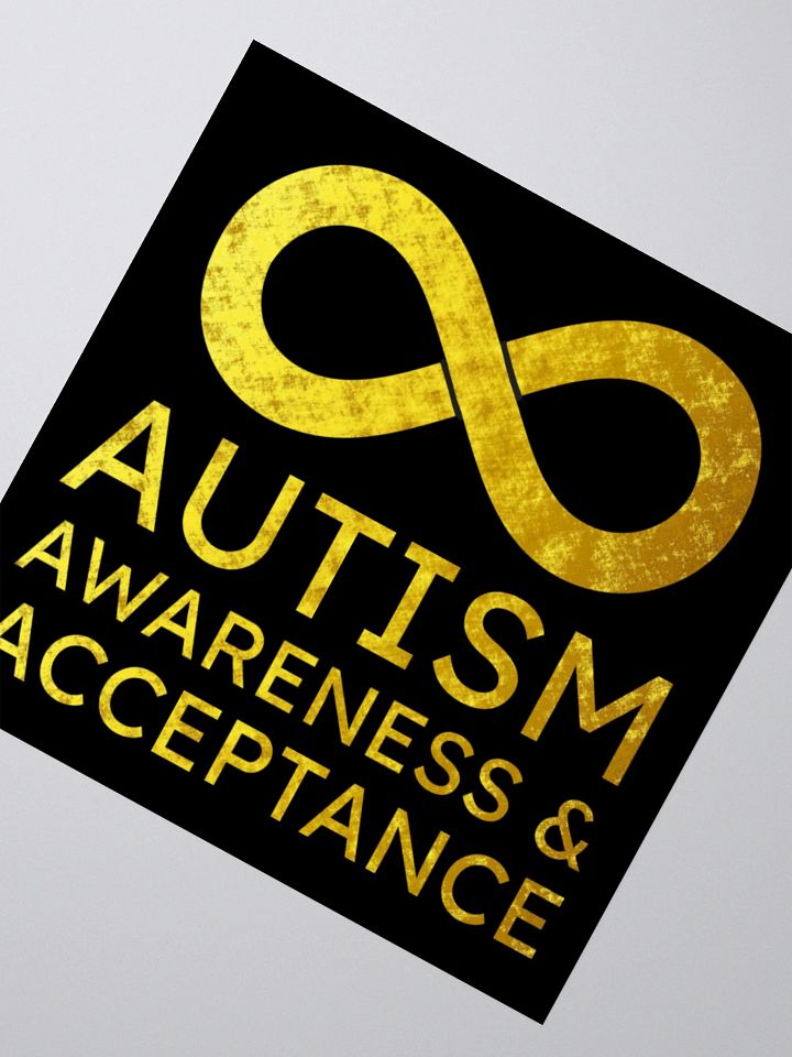 Golden Infinity Autism Awareness & Acceptance Sticker product image (5)