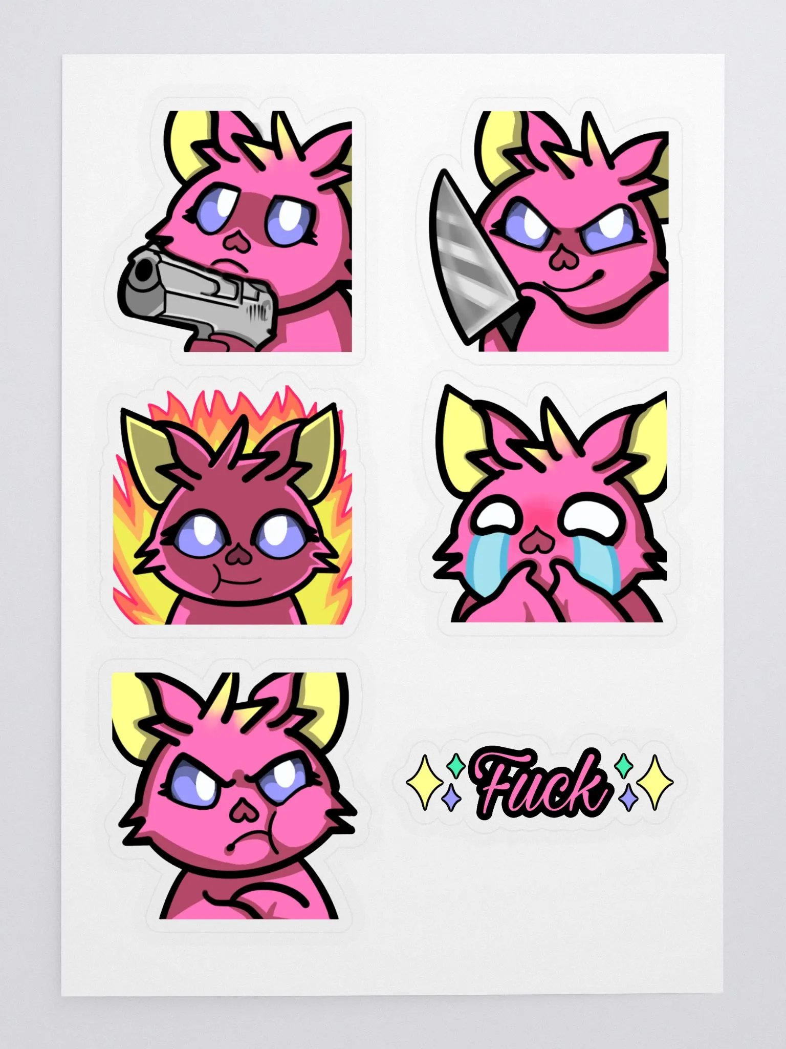 Emotional Batty Sticker Sheet product image (3)