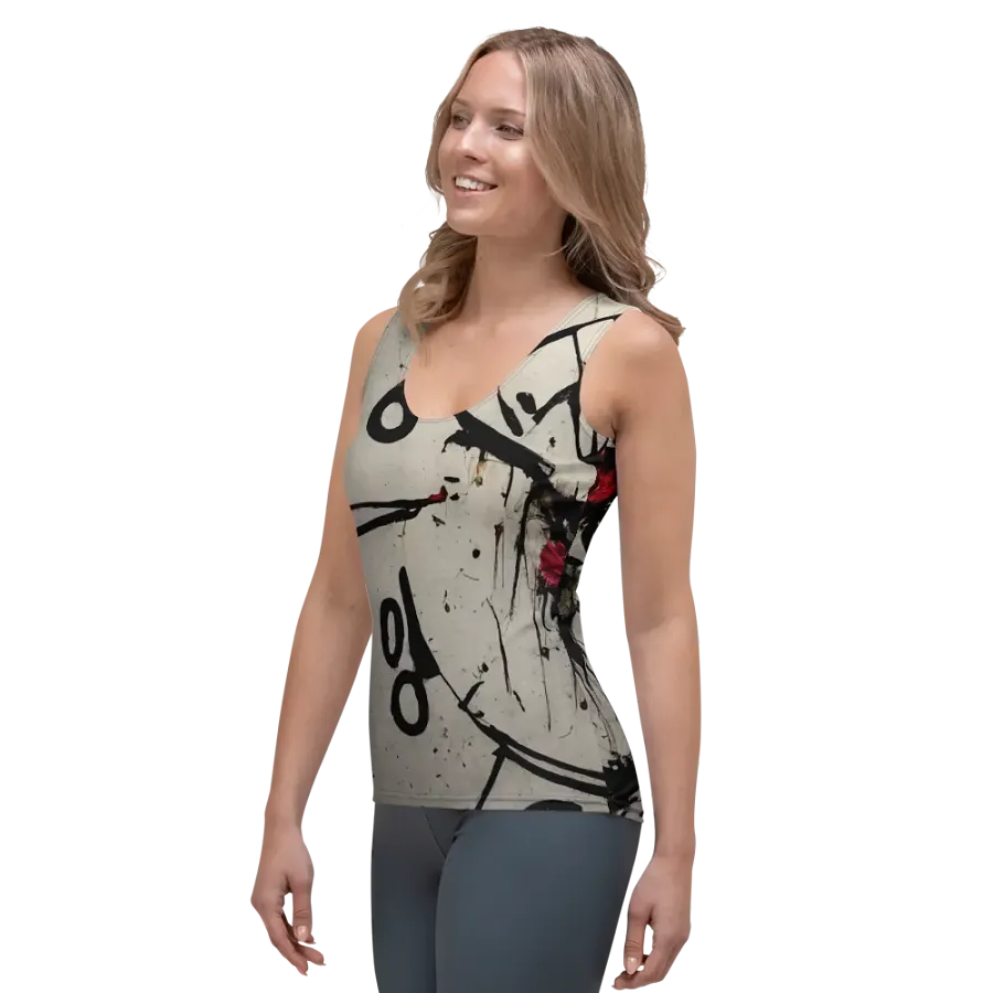 Timeless Rose All-Over Print Tank Top product image (3)