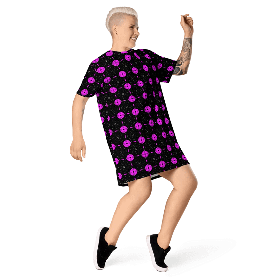 Abstract Pink Shapes T Shirt Dress product image (5)