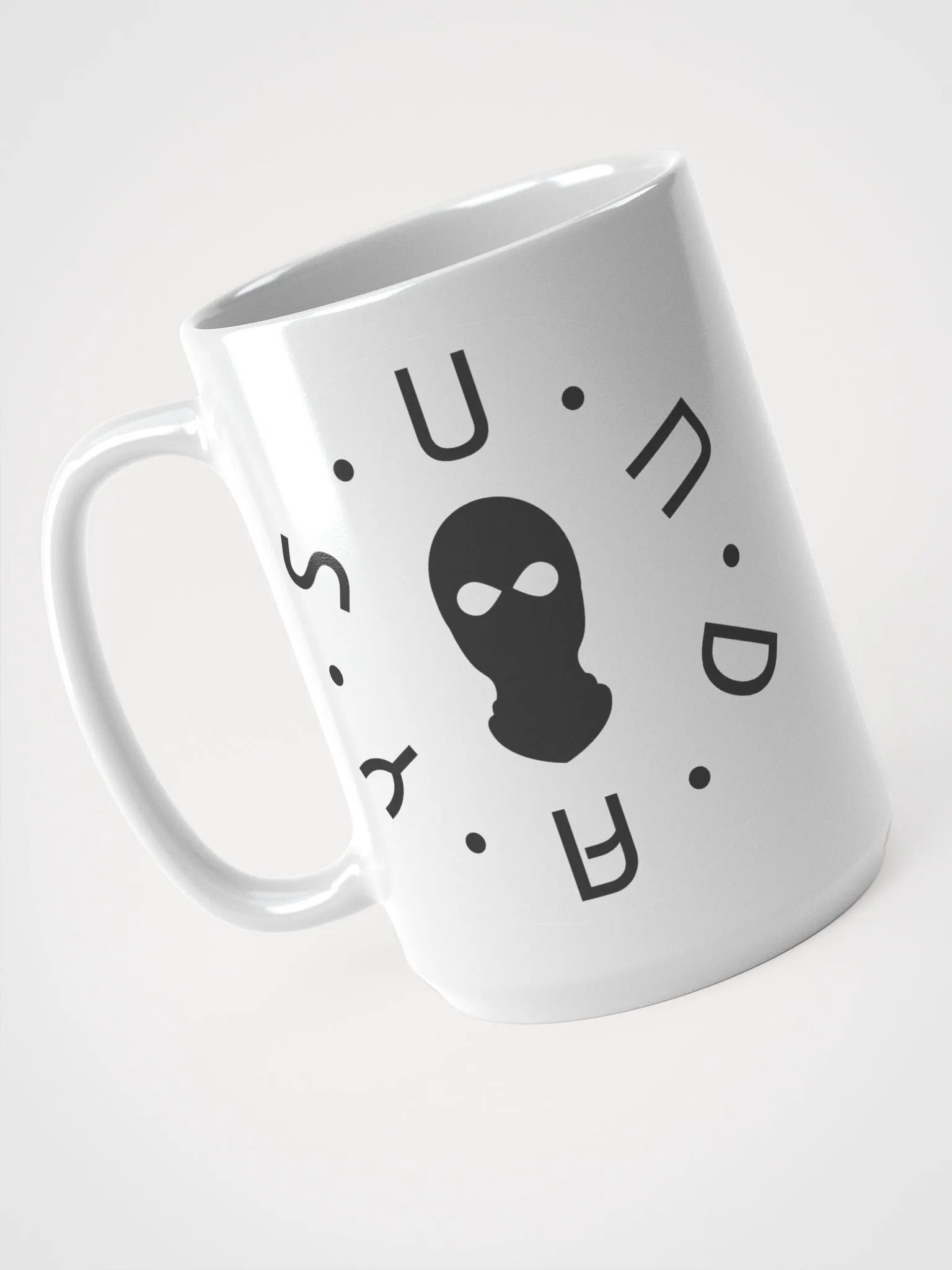 Black Balaclava Logo White Mug 15oz product image (1)