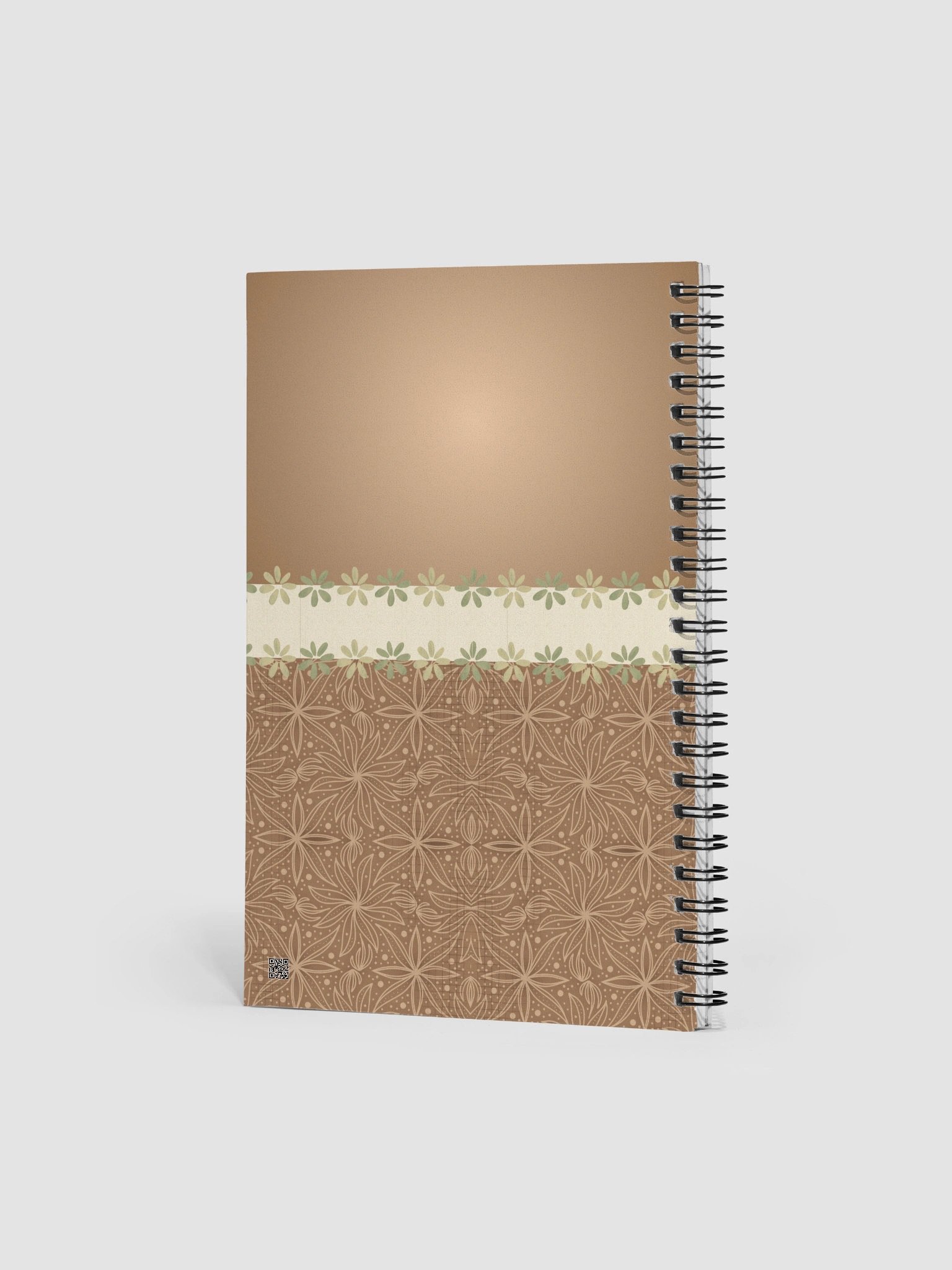 Brown Boho Style Bullet Journal – Spiral Notebook with Dotted Pages & Creative Planner product image (2)