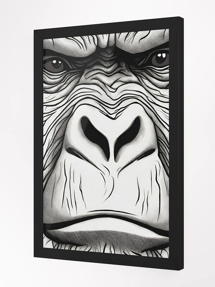 A powerful and striking portrait of a gorilla. product image (2)